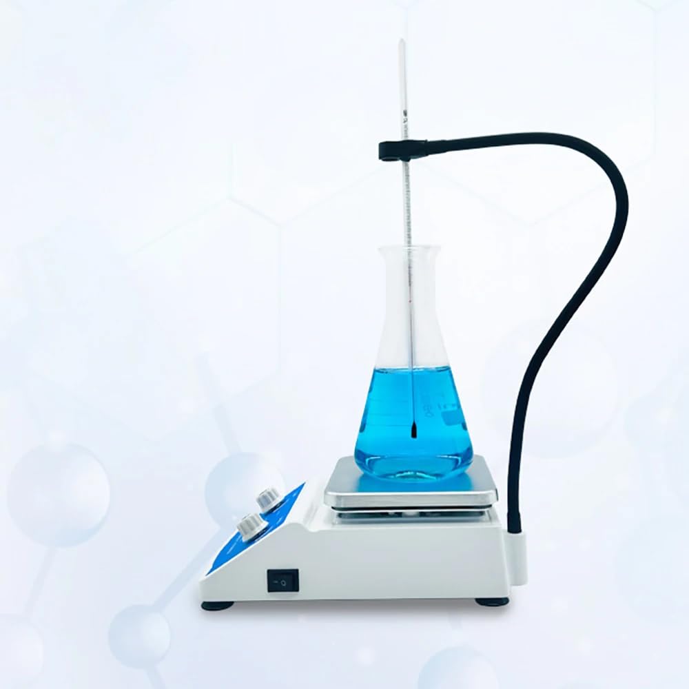 Agitatore Magnetico, Velocità Regolabile, Miscelatore per Riscaldamento Verticale Elettrico da Laboratorio, Agitatore da Tavolo