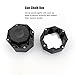 RiToEasysports Billiard Chalk Case, Cue Chalk Box Holder Aluminium Alloy Octagonal Universal Billiard Chalk Case for Billiards Accessory (Black)