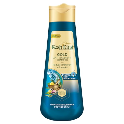 Kesh King Gold Anti-Dandruff Shampoo with 21 Herbs + Bio Niacinam...