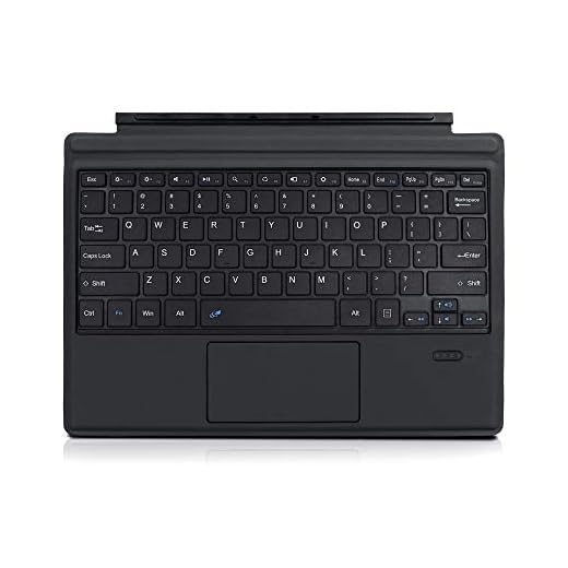 [Upgraded 2020 Version] FERRISA Wireless Bluetooth Keyboard, Surface Pro 7/Pro 6/Pro 5/Pro 4/Pro 3 Type Cover with Touchpad, Ultra-Slim Surface Keyboard, Long Life Rechargeable Battery (Grey)