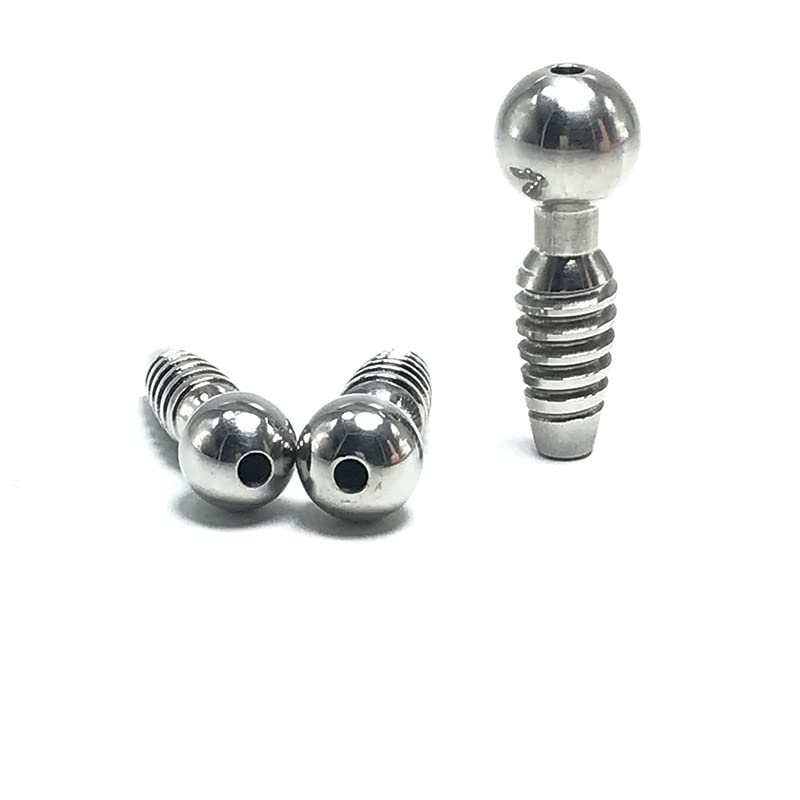 Edelstahl Katheter Dilatationsstopfen Mit Gewinde Hohler Augenstecker Für Pferde Harnröhren-Dilatator Penisdilatator Aus Metall Hohler Penisplug Männliches Sexspielzeug,8mm
