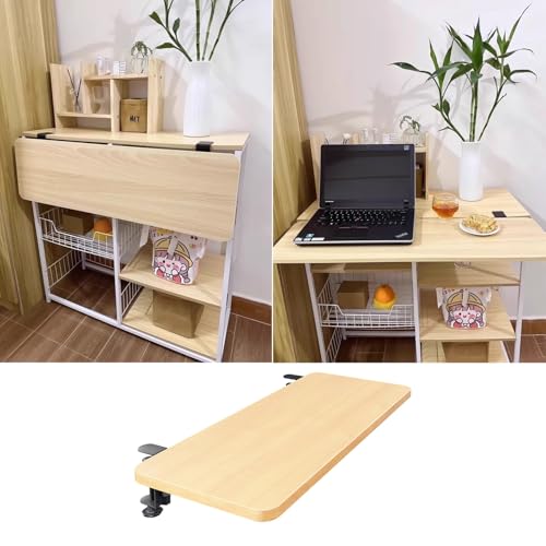 Extensor para Alféizar de Ventana Escritorios Plegables para Espacios Pequeños, Bandeja Extensible para Escritorio, Estante para Repisa de Ventana(60x25cm(23 5/8x9 7/8'))