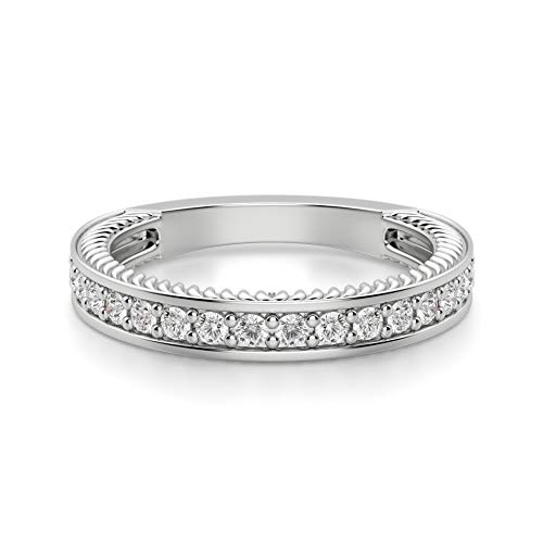 Sage Accented Matching Wedding Band, Round Cut 1.00TCW, VVS1 Clarity, Colorless Moissanite Band, 925 Sterling Silver, Engagement Ring, Wedding Gift, Perfact for Gift Or As You Want