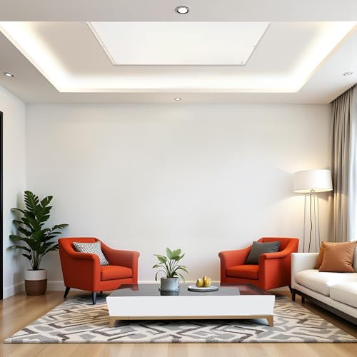 ElectricSun 960W blanc panneau rayonnant infrarouge avec thermostat 120x82cm, TÜV GS