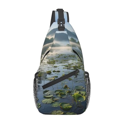 Chest crossbody bag noir homme et sacoche de poitrine imprimée