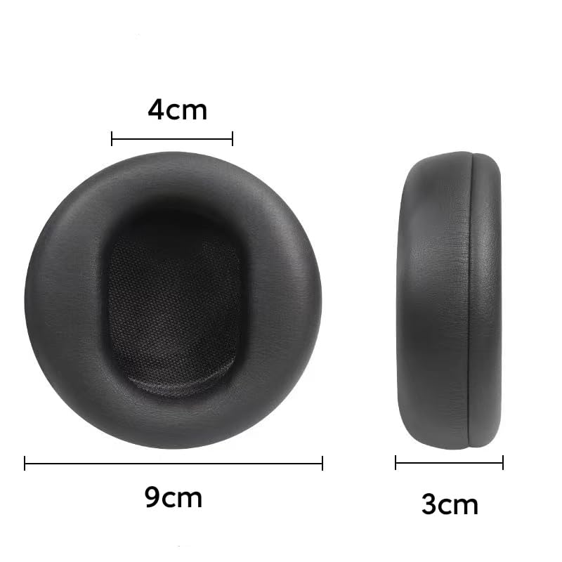Almohadillas de repuesto compatibles con Microsoft Surface GEN I y GEN II auriculares (gris y negro) miniatura 3