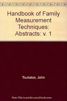 Hardcover Handbook of Family Measurement Techniques Book