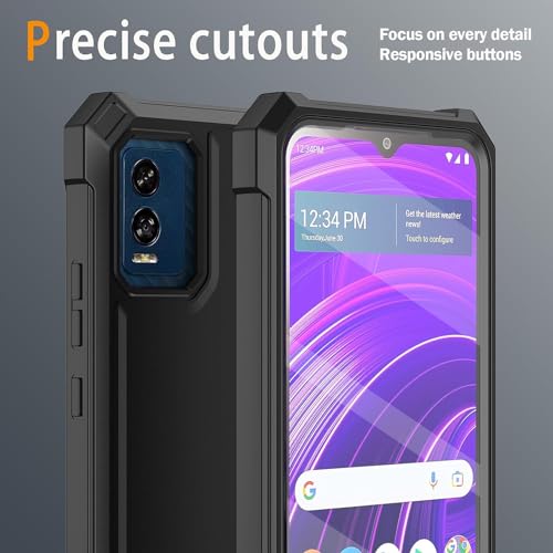 Tjs O212A214 Compatible For Blu View Speed 5G B1550Vl Case, [Built-In Tempered Glass Screen Protector] thumb #5