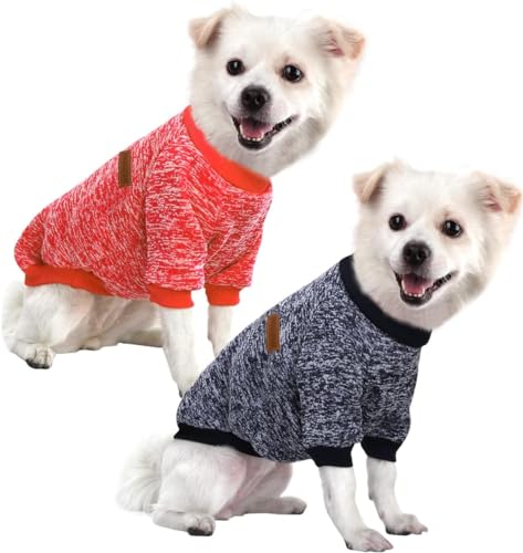 HuaLiSiJi 5XL Dog Hoodies for Large Dogs Fleece Inside Soft Cozy Vibrant Colors, Easy On/Off (Red+Navy Blue, 5XL)