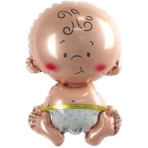 Inflate Decorate XL 1pc Unisex Baby foil Balloon Giant Cute Unisex Boy Girl Baby Supershape Foil Helium Balloon Suitable for Baby Shower, Christening, Newborn Birth Cover