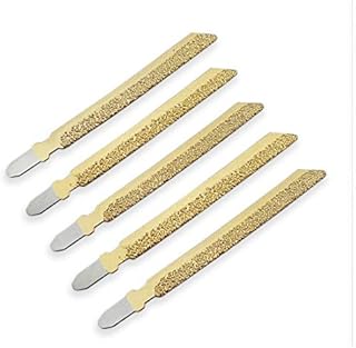 SHDIATOOL 5-Piece 4 in. Diamond Jig Saw Blades for Tile Ceramic Brick Granite Marble with T-Shank 46 Grit