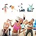 ADMITRY Pre Wrap Tape Athletic,3 Rolls X 22 Yards Pink Prewrap Headbands for Hair,Foam Underwrap Sports Wrap