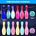 Zloveleexr Light Up Bowling Set, Glow in The Dark Bowling Balls & Pins for Outdoor and Indoor Kids Games Fit Christmas Birthday Party Lawn Yard Carnival Games, Kids Education Motor Skills Toys