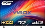 Vibox 65" 4K LED Smart TV | WebOS | 3x HDMI, 2x USB | Wall Mount Compatible | Gesture Remote with Streaming Controls