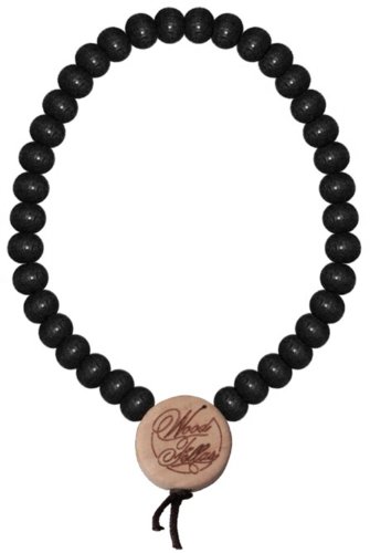 WOOD FELLAS Unisex Deluxe Holz Perlenarmband Black 6mm Cover