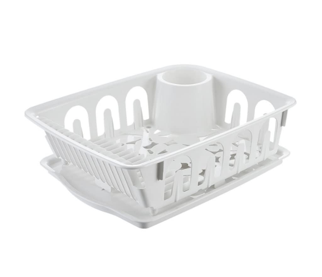 GOOPEEG Dish Drainer,Dish Rack Tableware Drain Rack Storage Dish Kitchen Shelf Box Easy Dish Organization