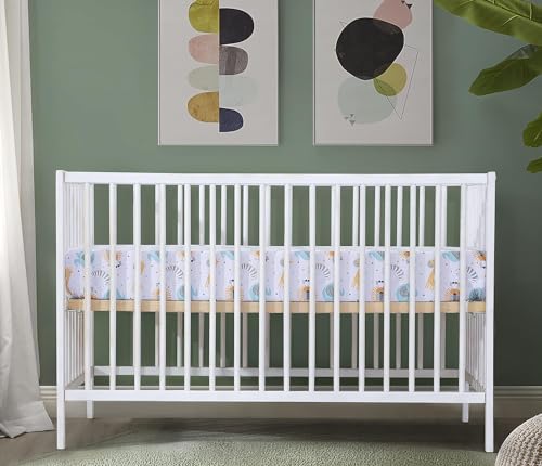 Image of Bimocosy Crib Sheets 4 Pack, Baby Crib Sheets Fitted for Boys and Girls Breathable & Snug Fit, Soft Toddler Bed Sheets for Standard Crib Mattress Nursery Daycare Essentials, Starry Safari