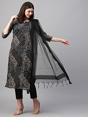 Image of ANNI DESIGNER Women's Georgette Kurta with Pant & Dupatta