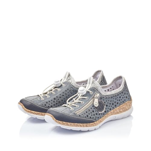 Rieker N42P6 Nikita Slip-On Women's Sneakers - Lightweight Walking Shoes with Durable Sole - Lacer-Cut Detailing and Stretch Laces - Stylish Comfort for All-Day Wear4