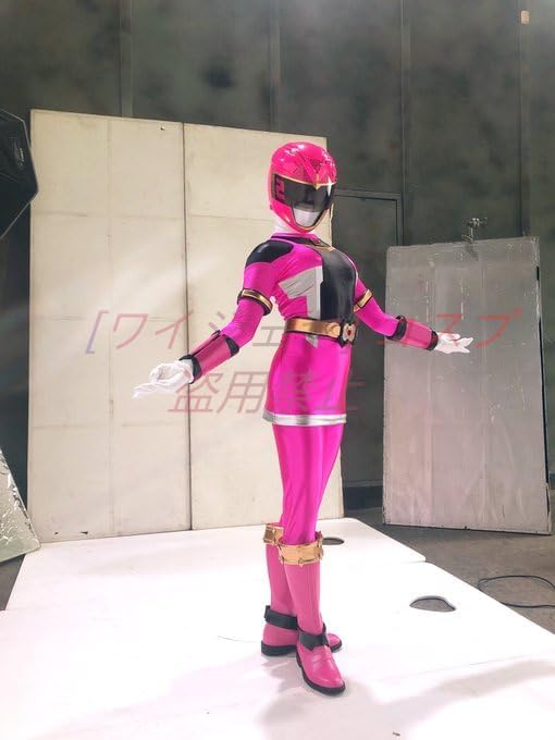 [ワイジェヤ] 超原版# GIGA特撮 セクシー女戦士 レオタード コスプレ衣装+手袋+手甲+靴+ベルト(ウィッグ マスク 道具 別