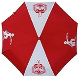 NS Emblem Delta Sigma Theta Sorority Auto Open Folding Umbrella Red
