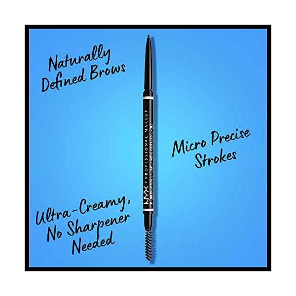 NYX-PROFESSIONAL-MAKEUP-Micro-Brow-Pencil-Eyebrow-Pencil-Ash-Brown NYX PROFESSIONAL MAKEUP Micro Brow Pencil, Precise Eyebrow Pencil - Ash Brown