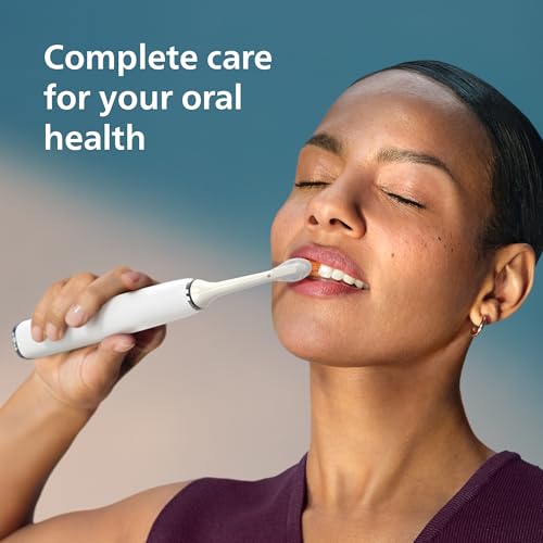 Image of Philips Sonicare DiamondClean Smart 9500 Electric Toothbrush - Sonic Toothbrush with App, Pressure Sensor, 15 Brushing Settings, Replacement Reminder, USB Charging Travel Case, White, Model HX9923 /01