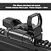 Feyachi RSL-18 Reflex Sight - 4 Reticle Red & Green Dot Sight Optics with Integrated Red La-ser Sight Less Than 5mW Output
