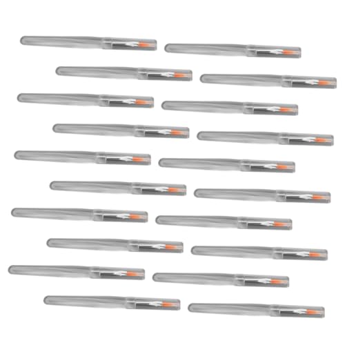 Healeved 20pcs Man-made Fiber Lip Makeup Brush Set Resin Handle Eye Shadow Brush Lid Soft and