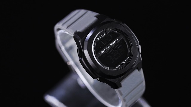 ウェア slyva Buy Sylvi Evoke Grey Digital Sports Multi Functional Black Dial