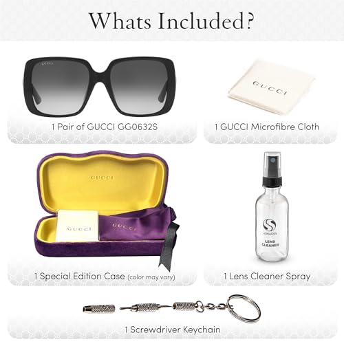 Gucci GG0632S Designer Sunglasse with Premium eSHADES Kit - Epitome of Luxury and Style3