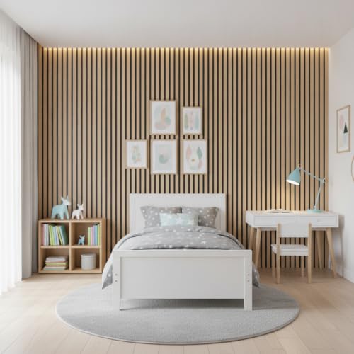 Image of Peel and Stick Wood Grating Stripe Wallpaper Self Adhesive Faux Wood Contact Paper PVC Vinyl Waterproof Removable Wall Paper for Home Decor (45x300cm, Wood E)