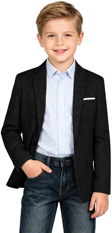 Boys Blazer Lightweight Casual Jacket Kids Coat for Daily Wear
