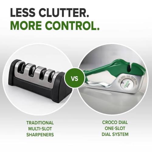 Croco Dial 5-in-1 Knife Sharpener for Straight & Serrated Knives - image 9