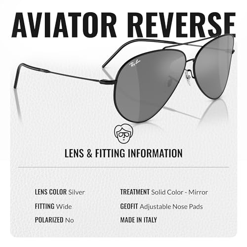 Ray-Ban RBR0101S AVIATOR REVERSE Pilot Shaped Sunglasses for Men & Women with Official RAYBAN Eyewear Kit4