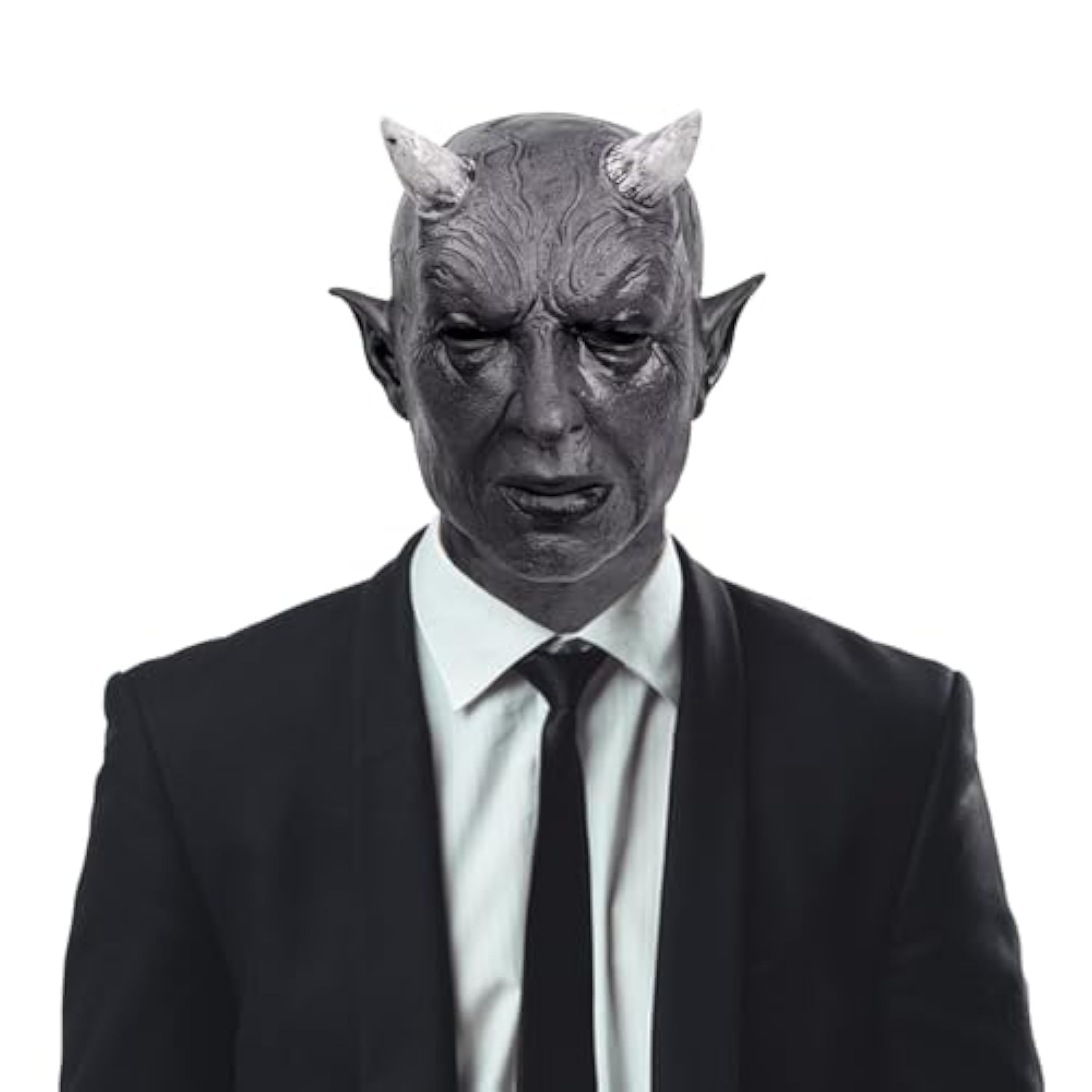 BOOSHMall Máscara de Terror para Halloween - Máscara Espeluznante de Látex para Fiesta, Accesorio de Disfraz Aterrador para Adultos y Adolescentes