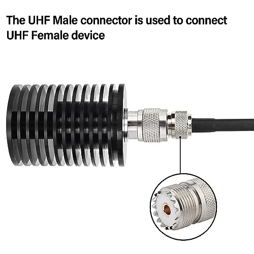 XRDS-RF 25W PL259 UHF Macho DC-520 MHz Dummy Load miniatura 5