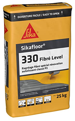 SIKA - Enduit de ragréage Autolissant Fibré - Sikafloor 330 Fibre Level Gris - Sols intérieurs -...