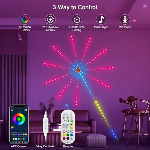 Tira LED Modular 20" RGB con Control y USB miniatura 3