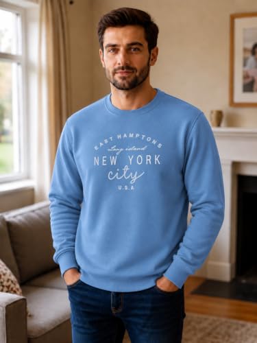 Image of Mack Jonney Men's Printed Fleece Sweatshirt|Full Sleeve Round Neck Winter Sweatshirt for Casual Wear|Travel|Gym & Everyday Style-mj-403