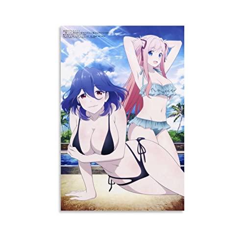 Anime Vermeil in Gold Kinsou No Vermeil Bikini Poster Dekorative Malerei Geschenke Leinwand Wandposter und Kunstdruck Moderne Familie Schlafzimmer Dekor Poster 40 x 60 cm Cover