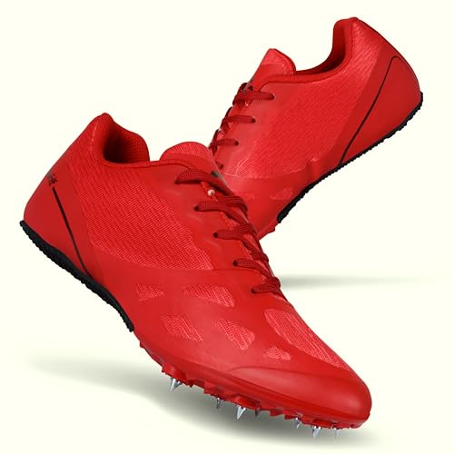 Image of NIVIA SPIRIT 2.0 Track & Field Shoes for Men | Athletic Track Shoes with Spikes | Perfect for Sprints, Long Jump, and Discus | Run Like a Star, Shine Like a Champion | Available in Dynamic Red & Royal Blue