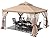 ABCCANOPY Patio Outdoor Gazebo 10X10 - Gazebo Canopy with Netting and Corner Frame Screen Wall for Backyard,Garden Gazebo Lawn (Khaki)