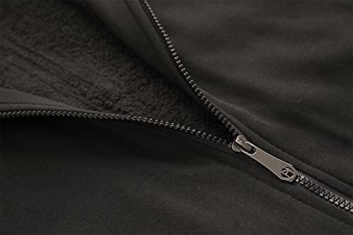 Image of Gary Com Heavyweight Sherpa Hoodies for Men, Thick Fleece Lined Full Zip Up Winter Warm Sweatshirts Work Jackets