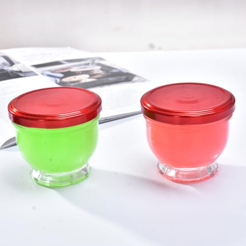 Vasos de vidrio resistentes al calor de 100ml para postres Amosfun juego de 4 piezas 3