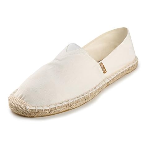 Alexis Leroy - Alpargatas Planas de Lona para Mujer, Color Blanco Cover