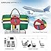 Aflyko Patriot Flag Travel Duffel Bag Dominica Flag Sport Tote Gym Bag Weekender Overnight Bag for Men Women Flight Approved Carry On Bag Fitness Dance Go-To Bag Daily Bag