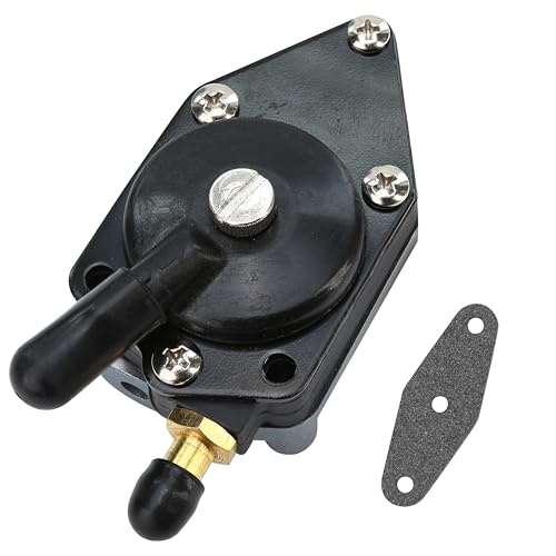 Outboard Fuel Pump 0438556 with Gasket Compatible with Evinrude Johnson Evenrude 25-140HP 18-7352 438556 433390 385784 433387 432451 398387 388268 0438556 New Boat Motor Parts (Black)