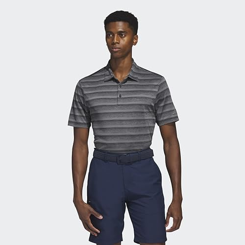 adidas Men's Two-Color Stripe Polo Shirt2