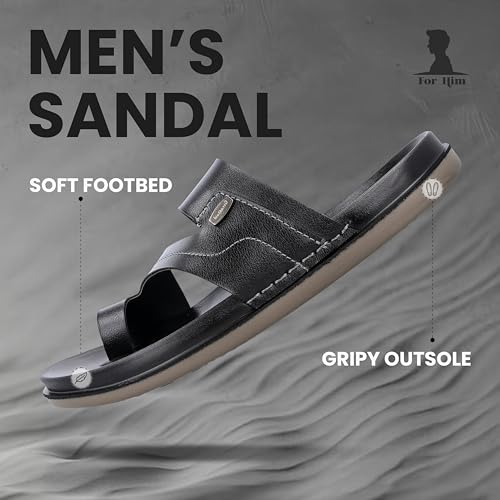 Image of WALKAROO Comfort Sandal For Men's|CloudStep Dual-Density PU Sole - Ultimate Comfort|Stylish Casual Wear|WE1335